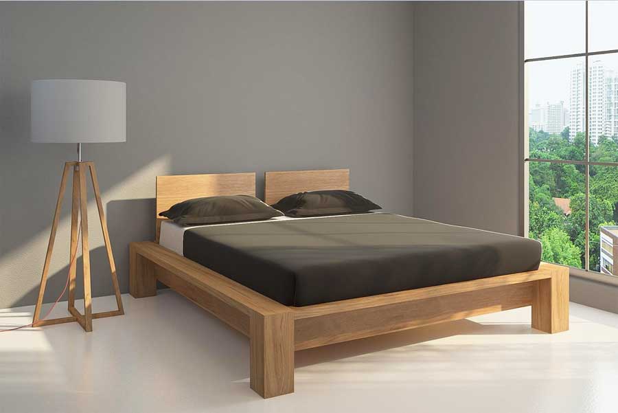 Schlafzimmer, Futonbett ikea mit material rahmen aus kiefernholz aus ikea möbel.  