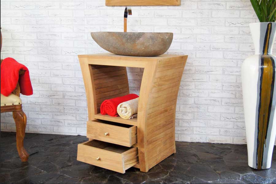 Badezimmer, Waschtisch mit unterschrank 70 cm komplett mit 2 kleine schublade.  