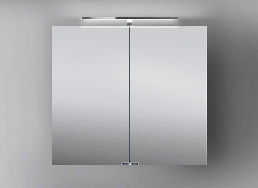 Badezimmer, Spiegelschrank für bad innenarchitektur dass integrierte LED-Beleuchtung.  