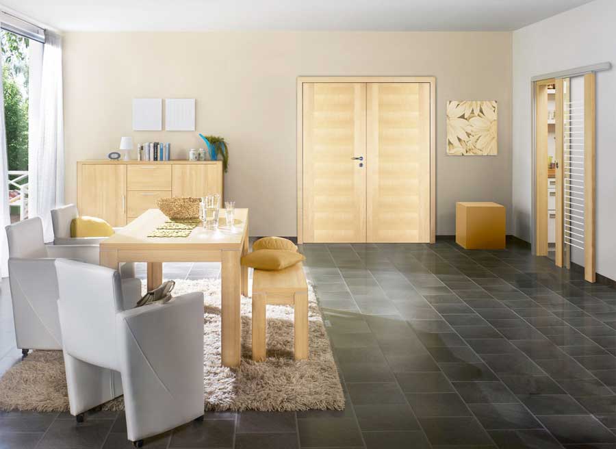 Haus Ideen, Zimmertüren eiche hell für moderne doppelte Esszimmertür.  