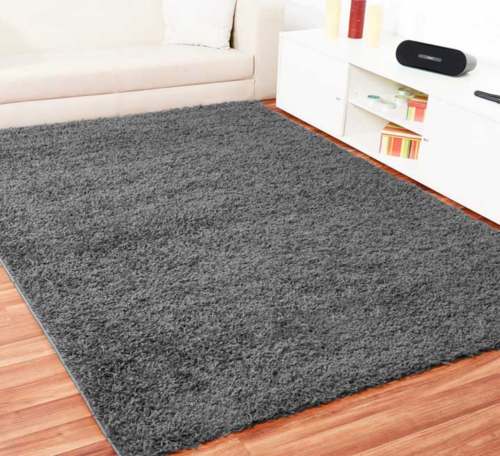 Wohnzimmer, Teppiche grau aus weichem Material für Wohnzimmer Shag Teppiche Ideen.  